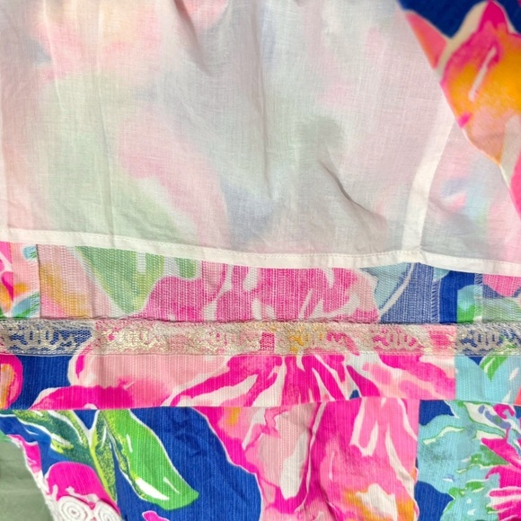 Lilly Pulitzer Ashlyn Shift Dress Size 2 Halter Beckon Blue Jungle Utopia 29555 - Picture 11 of 14